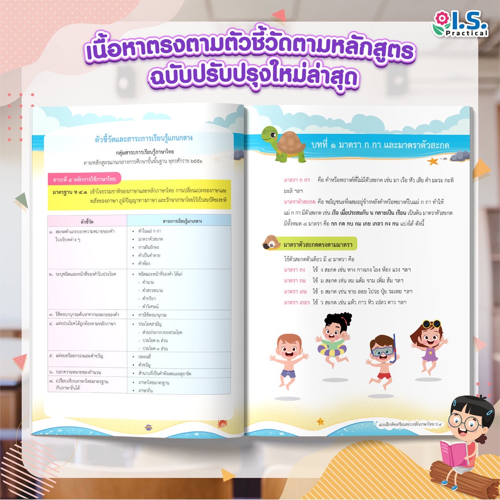 แบบฝึกหัดเตรียมสอบหลักภาษาไทย ป4-4